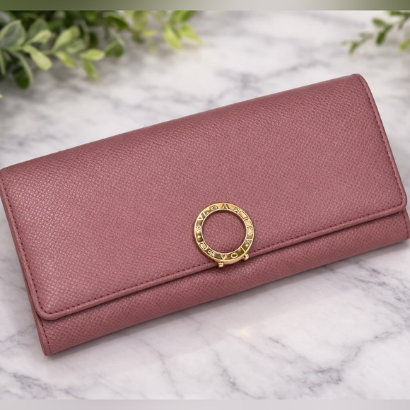 BVLGARI Bulgari Bulgari Logo clip Bifold Long Wallet priced to sale